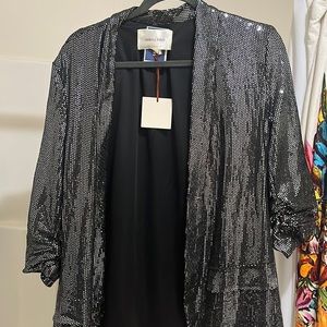 XL Black and silver blazer
